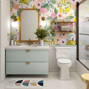 Цветная и яркая ванная комната: как преобразить санузел в Быструхе - bystruha.mebel54.com | фото