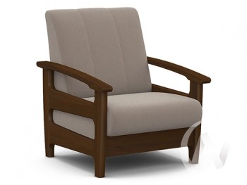 Кресло для отдыха Омега (орех лак/CATANIA COCOA) в Быструхе - bystruha.mebel54.com | фото