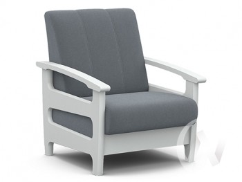 Кресло для отдыха Омега (снег лак/CATANIA SILVER) в Быструхе - bystruha.mebel54.com | фото