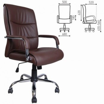 Кресло офисное BRABIX Space EX-508 (коричневый) в Быструхе - bystruha.mebel54.com | фото