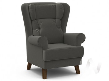 Кресло отдыха Комфорт-2 (орех лак/ULTRA GRAFIT) в Быструхе - bystruha.mebel54.com | фото