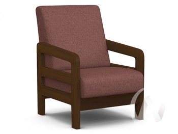 Кресло отдыха Вега-34 (орех лак/UNO BERRY) в Быструхе - bystruha.mebel54.com | фото