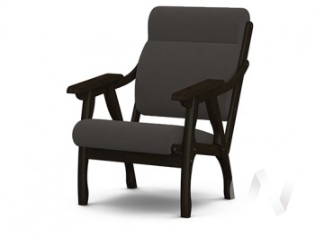 Кресло Вега-10 (венге лак/ULTRA GRAFIT) в Быструхе - bystruha.mebel54.com | фото