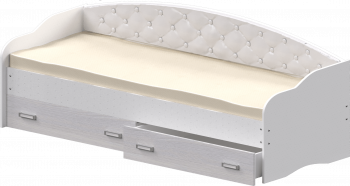 Кровать Софа-7 с мягкой спинкой (800х1900) Белый в Быструхе - bystruha.mebel54.com | фото