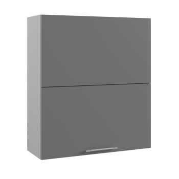 Ройс ПГПМ 800 Шкаф верхний Blum Aventos HF (Графит софт/корпус Серый) в Быструхе - bystruha.mebel54.com | фото