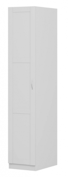 Шкаф однодверный Пегас сборный белый в Быструхе - bystruha.mebel54.com | фото